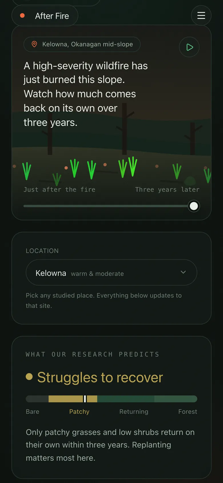 Guided simulator on a phone