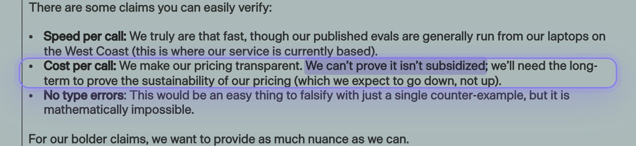 TypeSafe blog: “We can’t prove it isn’t subsidized”